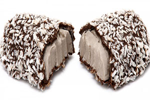 baton kokosowy pokryty czekoladą