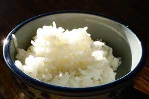 ryż biały gotowany na parze