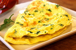 omlet ze świeżymi ziołami